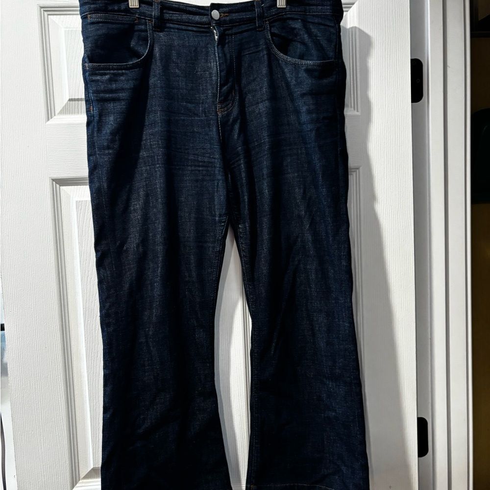 COS Women’s Bootcut Jeans Deep Indigo High Rise Size 32 Inseam 24" Day To Night